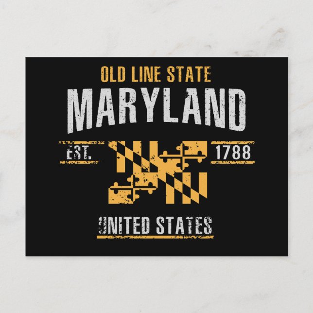 Cartão Postal Maryland (Frente)