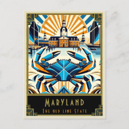 Cartão Postal Maryland | Art Deco