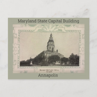 Cartão Postal Maryland Capital Edifício 1908
