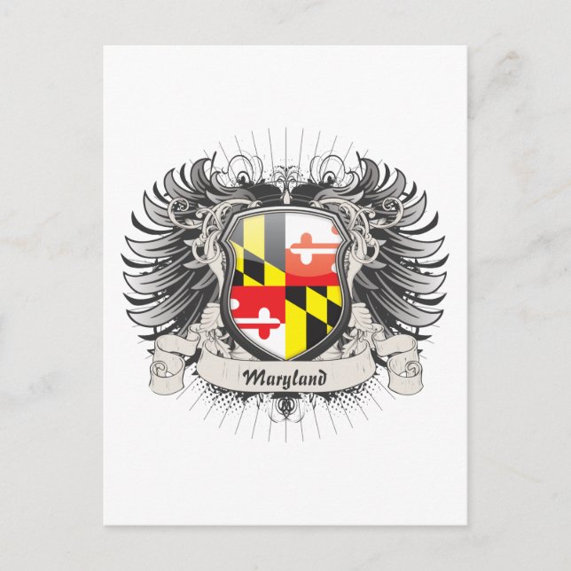 Cartão Postal Maryland Crest (Frente)