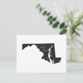 Cartão Postal Maryland Eu Gosto Disso Aqui Estadual Formatando C