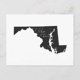 Cartão Postal Maryland Eu Gosto Disso Aqui Estadual Formatando C