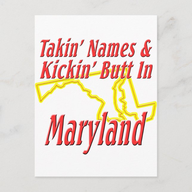 Cartão Postal Maryland - Kickin' Bumbum (Frente)