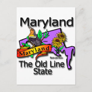 Cartão Postal Maryland, Pássaro da Linha do Estado Antigo