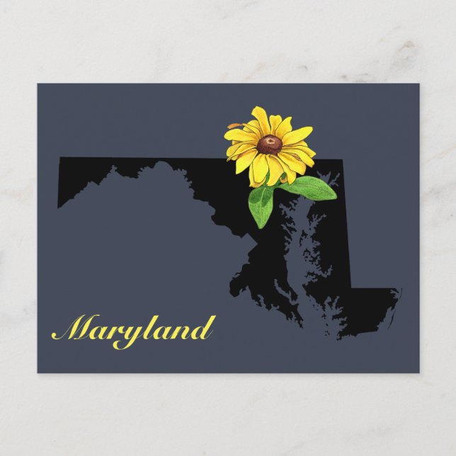 Cartão Postal Maryland Silhouette (Frente)