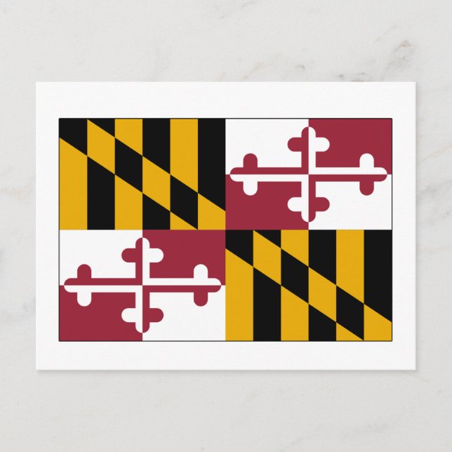 Cartão Postal Maryland State Flag (Frente)
