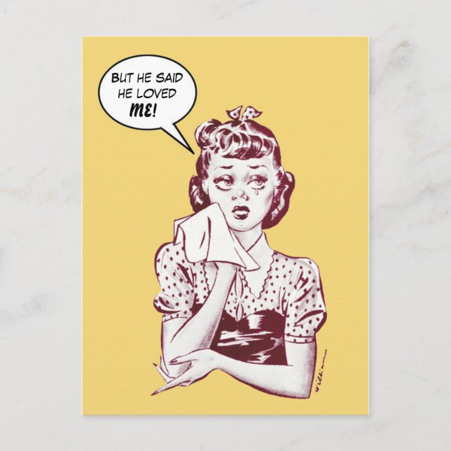 Cartão Postal Mas ele disse que me amava! (Frente)