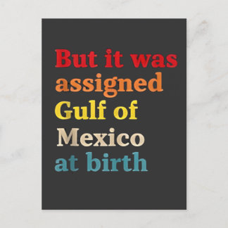 Cartão Postal Mas foi atribuído ao Golfo do México ao Nascimento
