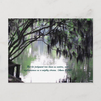 Cartão Postal Mas que o julgamento caia como água, e justo