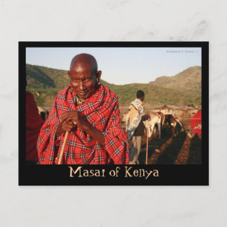 Cartão Postal Masai do Quênia