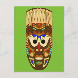 Cartão Postal máscara africana tradicional