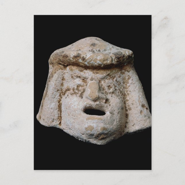 Cartão Postal Máscara cômica (Frente)