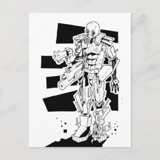 Cartão Postal Máscara de gás