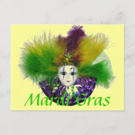 Cartão Postal Máscara de Mardi Gras 2