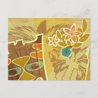 Cartão Postal Máscara de Tiki Havaiana