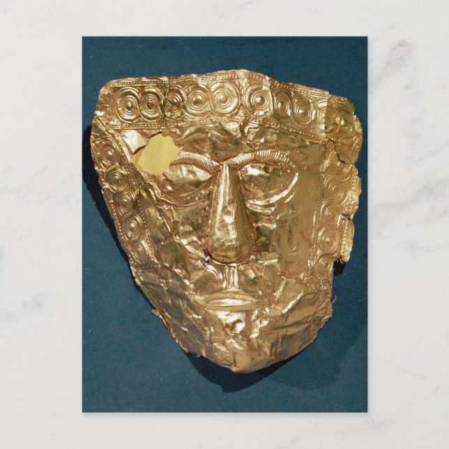 Cartão Postal Máscara funerária (Frente)