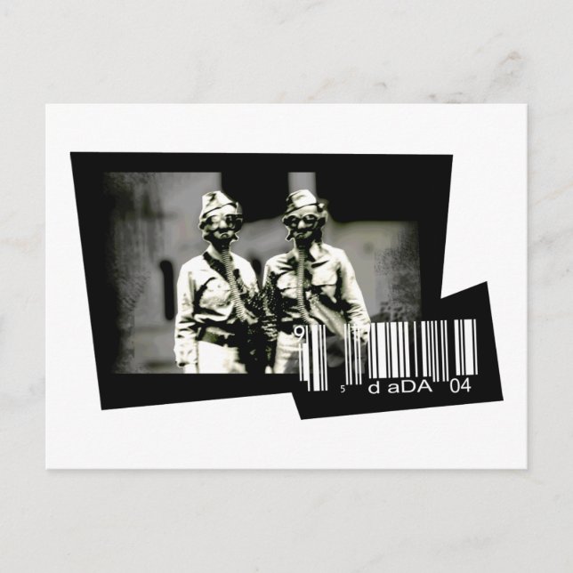 Cartão Postal máscara gasosa (cartão postal) (Frente)