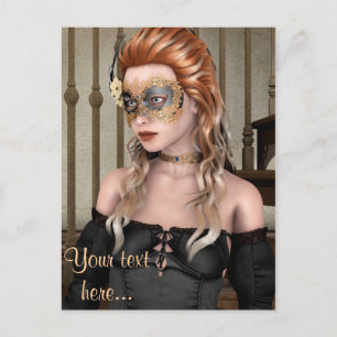 Cartão Postal Máscara mascarada