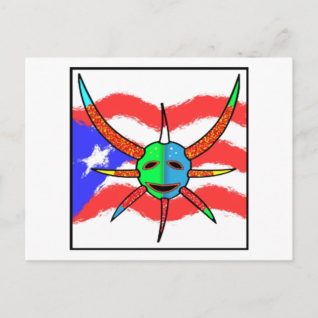 Cartão Postal máscara vejigante (Frente)