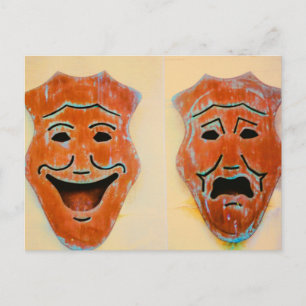 Cartão Postal Máscaras do Teatro