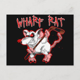 Cartão Postal Mascot de Cartoon Rat Wharf