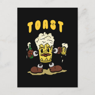Cartão Postal Mascote da Torrada de Cerveja