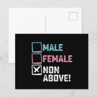 Masculino Feminino Não Acima! Engraçado Transgêner