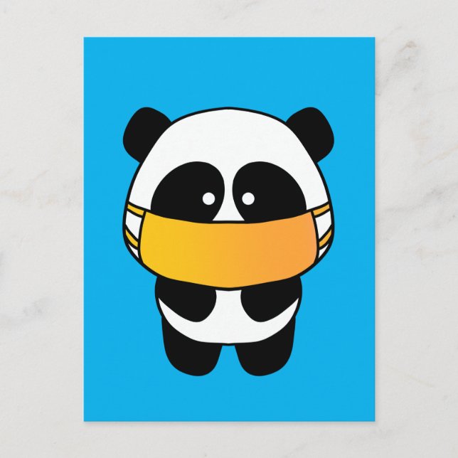 Cartão Postal Mask Panda (Frente)