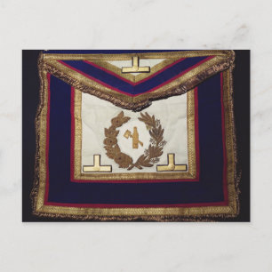 Cartão Postal Masonic Regalia, da Ordem de Turim