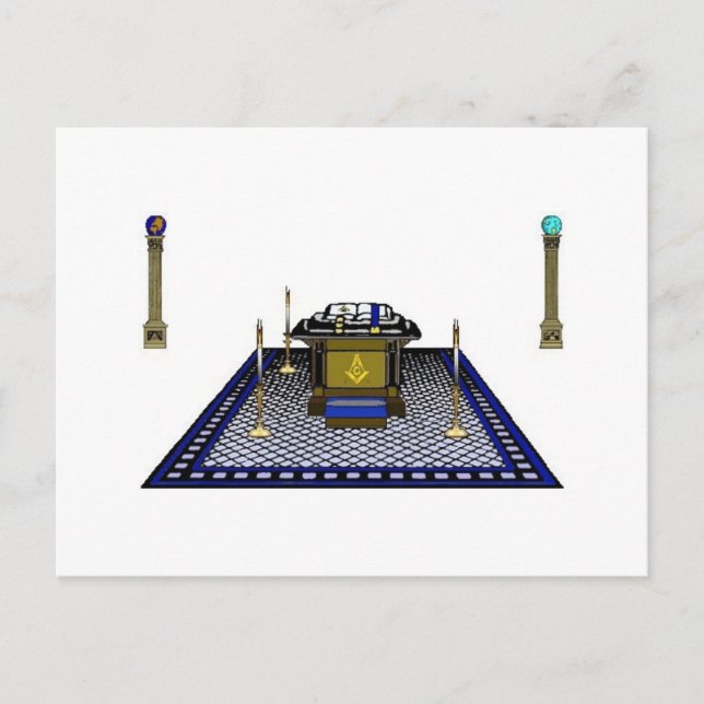 Cartão postal Masônico (Frente)