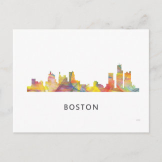 CARTÃO POSTAL MASSA BOSTON. SKYLINE WB1-