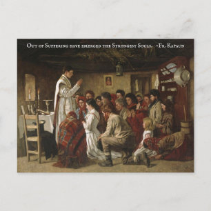 Cartão Postal Massa Católica em Tempos de Perseguição