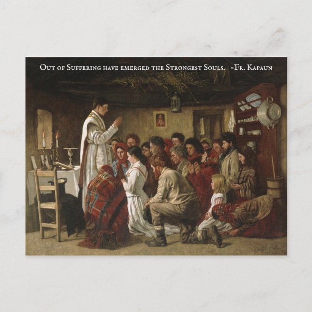 Cartão Postal Massa Católica em Tempos de Perseguição (Frente)