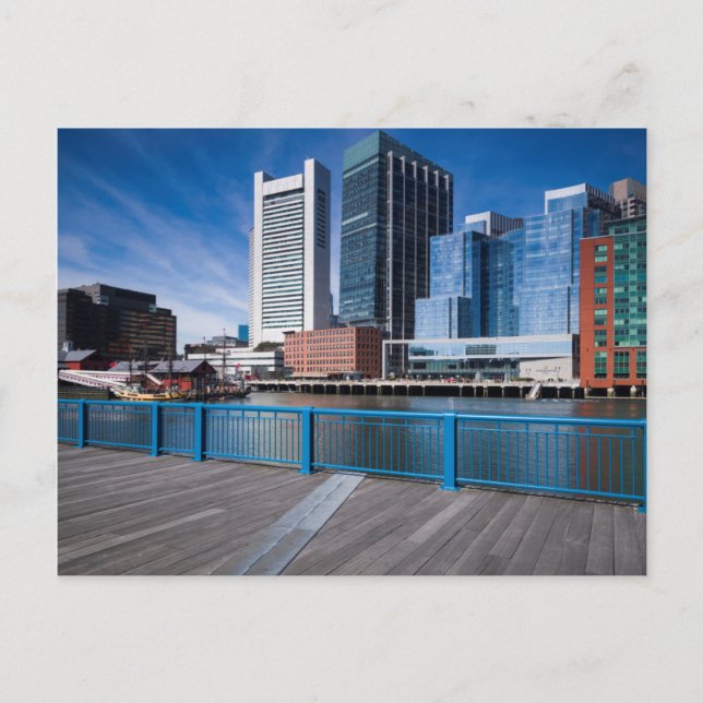 Cartão Postal Massachusetts, Boston, Banco da Reserva Federal (Frente)