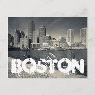 Cartão Postal Massachusetts, Boston, edifícios Rowe's Wharf