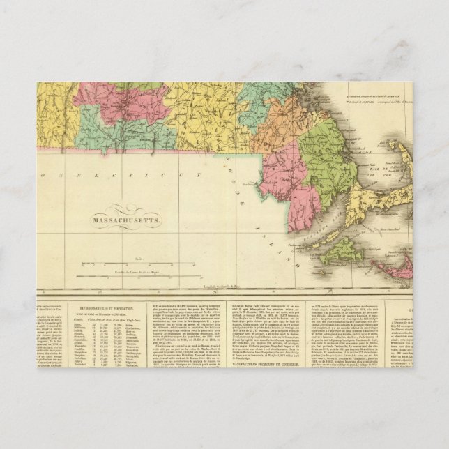 Cartão Postal Massachusetts EUA (Frente)