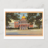 Massachusetts State House na Viagens vintage de Bo