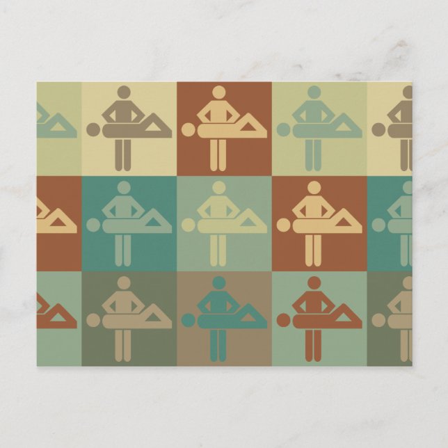 Cartão Postal Massage Pop Art (Frente)