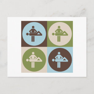 Cartão Postal Massagem de pop Art