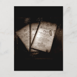 Cartão Postal Massas de embarque do Titanic RMS