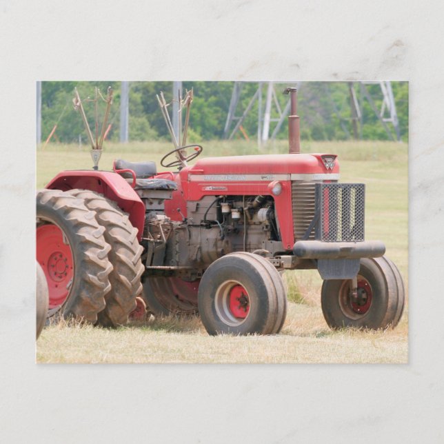 Cartão Postal Massey Ferugson Super 90 Sentado Em Um Dia Sunny (Frente)