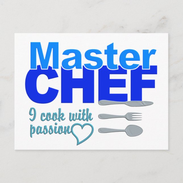 Cartão postal Master Chef (Frente)