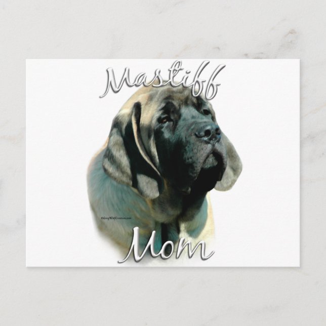 Cartão Postal Mastiff (pup) Mãe 2 (Frente)
