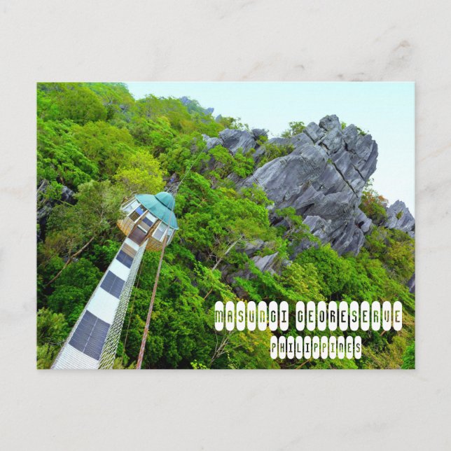 Cartão Postal Masungi Georeserve em Rizal (Frente)