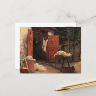 Cartão Postal Matadouro de Hellebaek de Carl Bloch