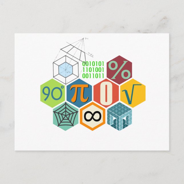 Cartão Postal matemática (Frente)