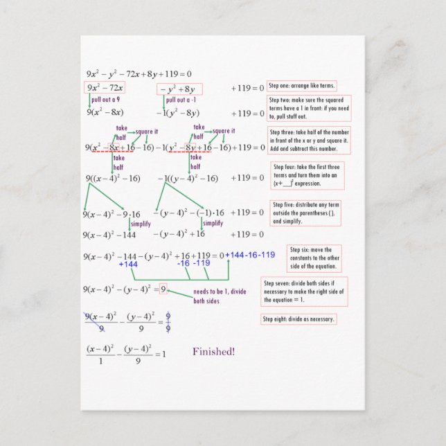 Cartão Postal Matemática (Frente)