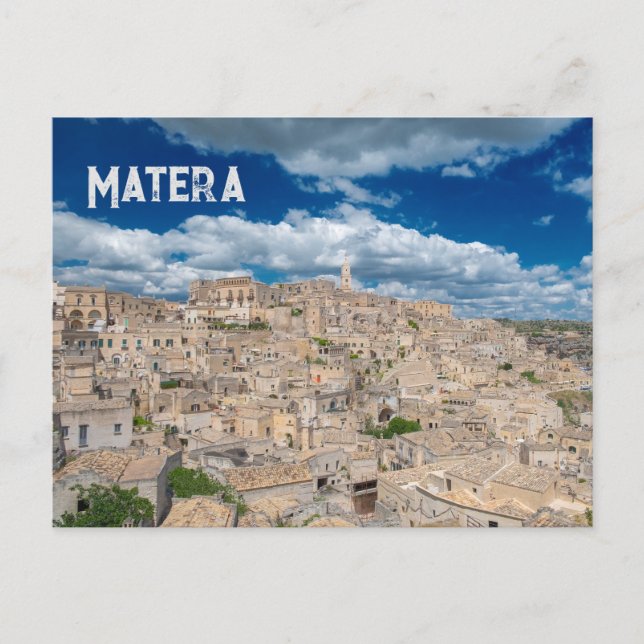 Cartão Postal Matera Basilicata Itália (Frente)