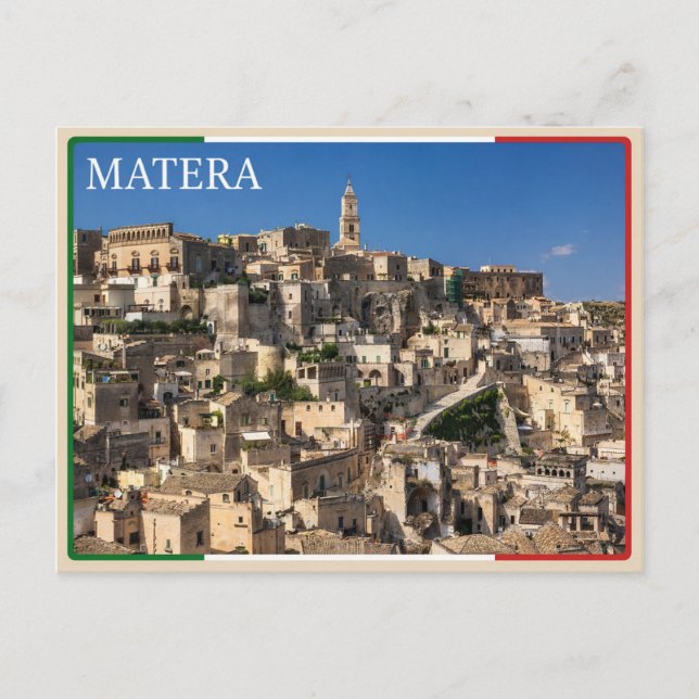 Cartão Postal Matera - Itália (Frente)