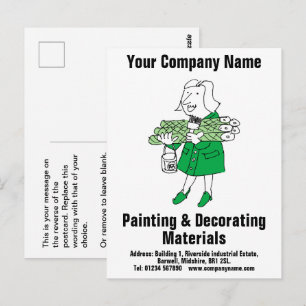 Cartão Postal Materiais de Decoração ou Projeto de Fornecimento 